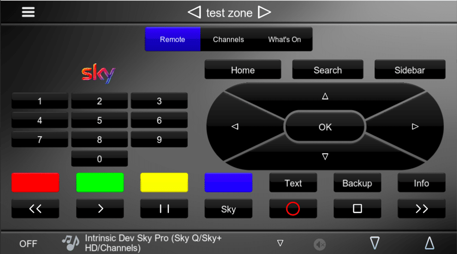 Sky Pro Control Interface