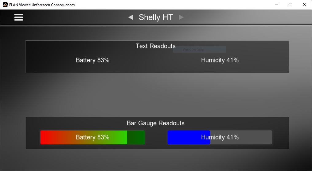 Shelly Humidity & Temperature Driver for ELAN Interface